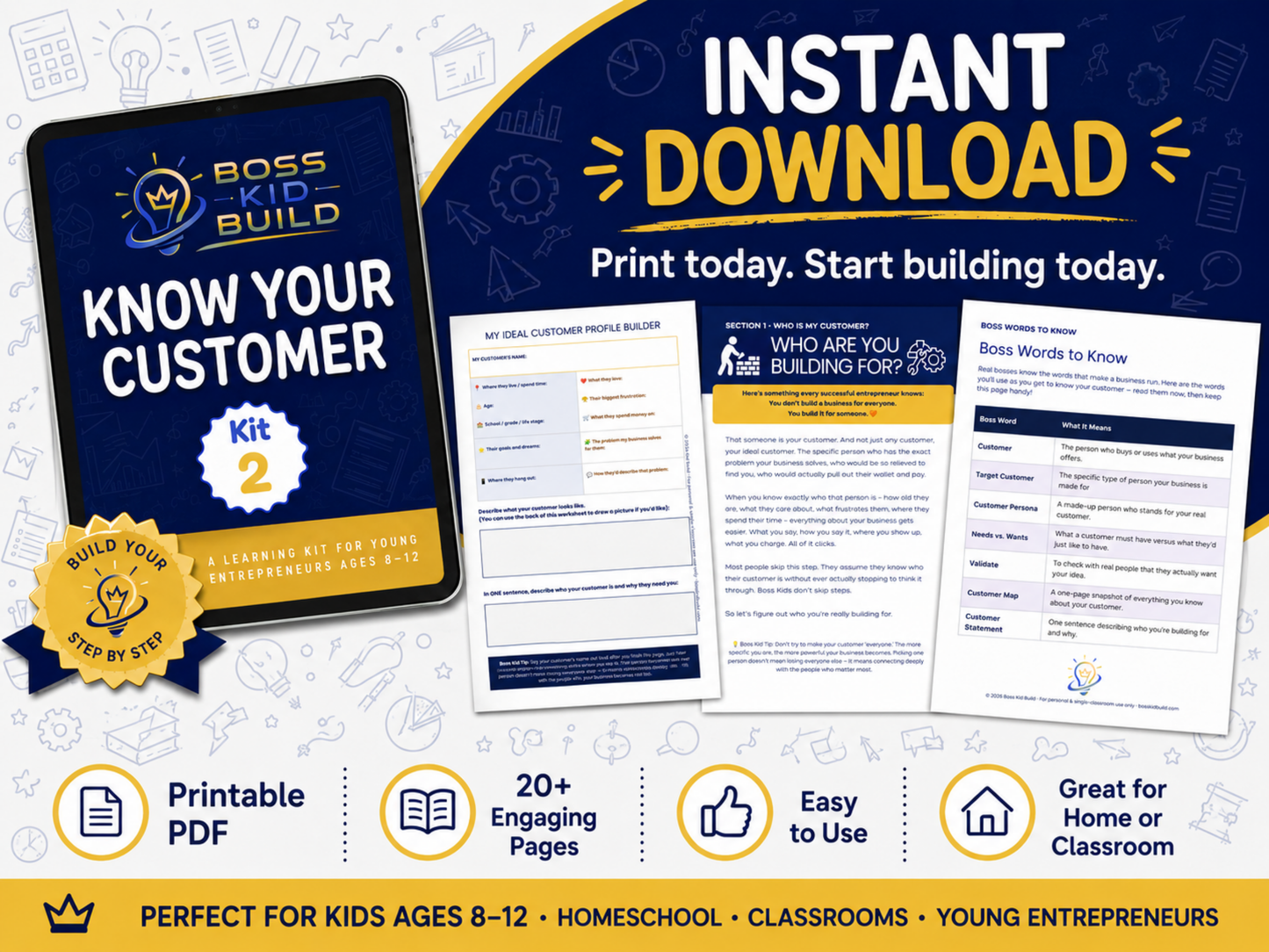 Boss Kid Build Kit #2:  Know Your Customer - Digital Download