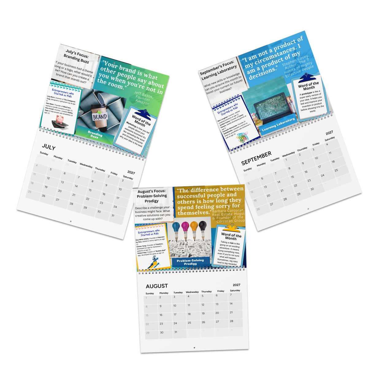 2027 Boss Kid Build Calendar: The Calendar for Future Moguls