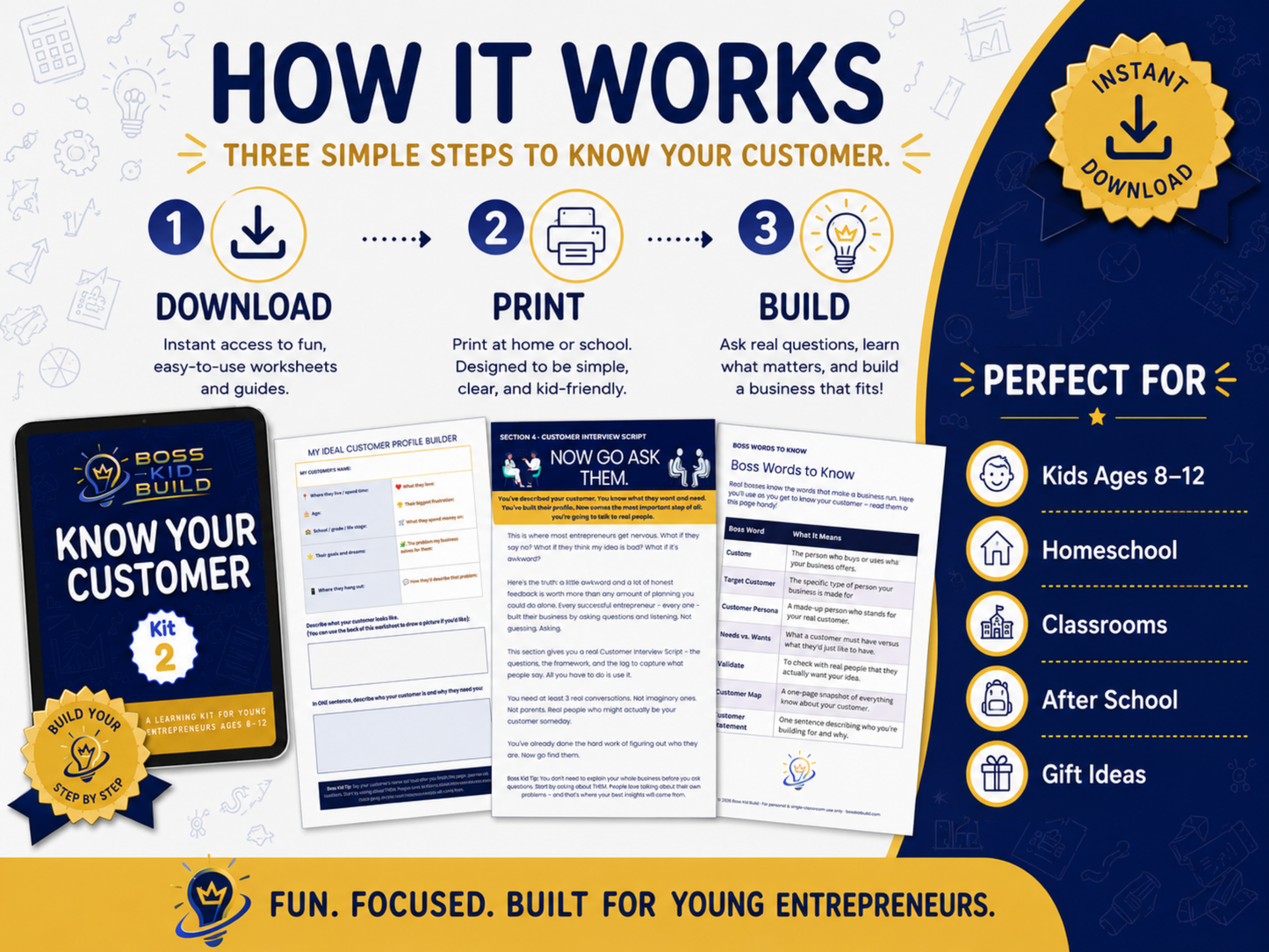 Boss Kid Build Kit #2:  Know Your Customer - Digital Download