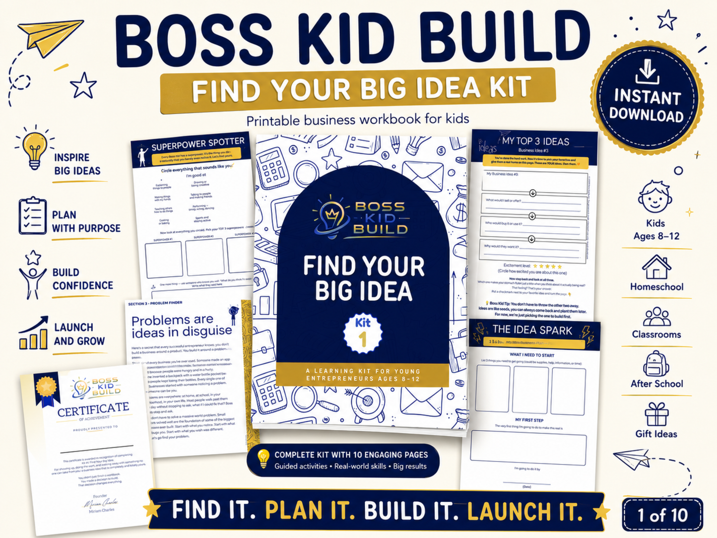 Boss Kid Build Kit #1:  Find Your Big Idea - Digital Download