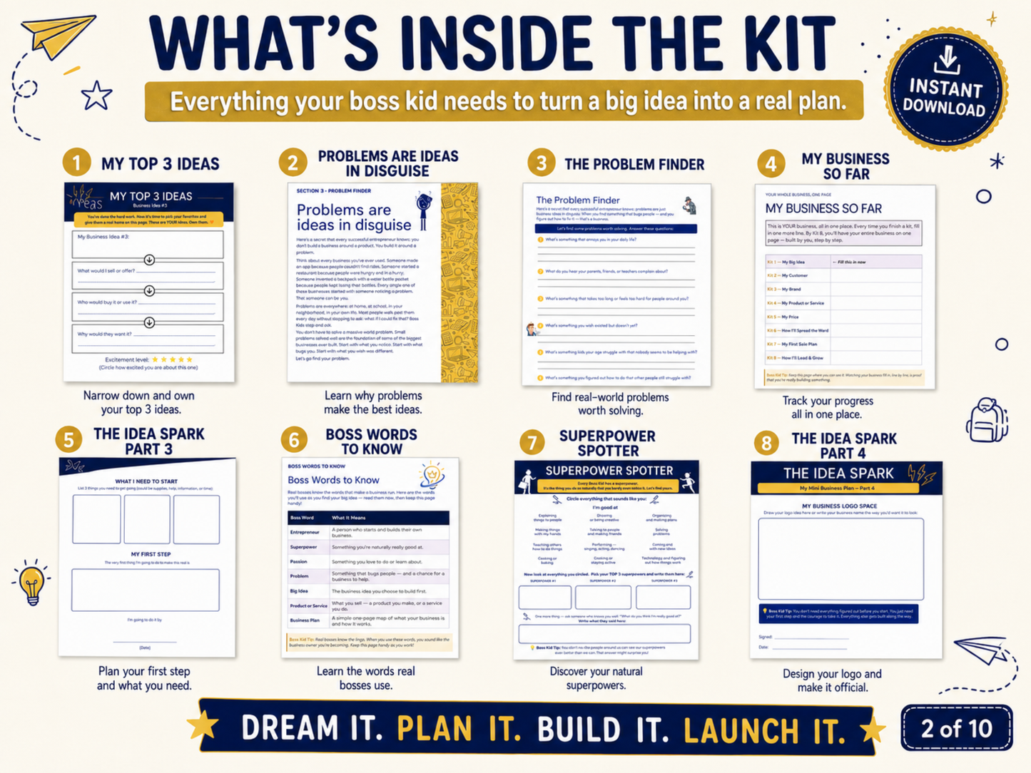 Boss Kid Build Kit #1:  Find Your Big Idea - Digital Download