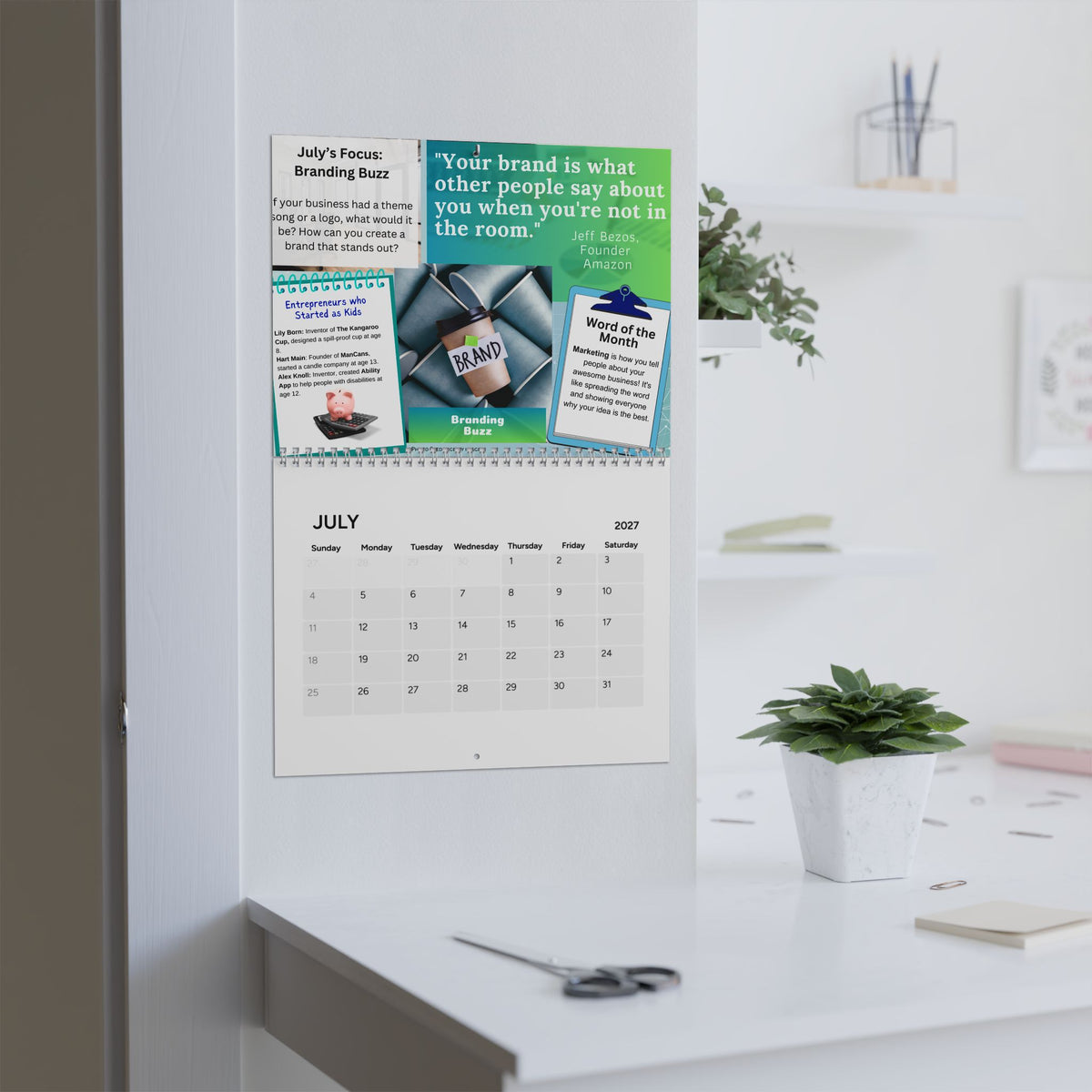 2027 Boss Kid Build Calendar: The Calendar for Future Moguls