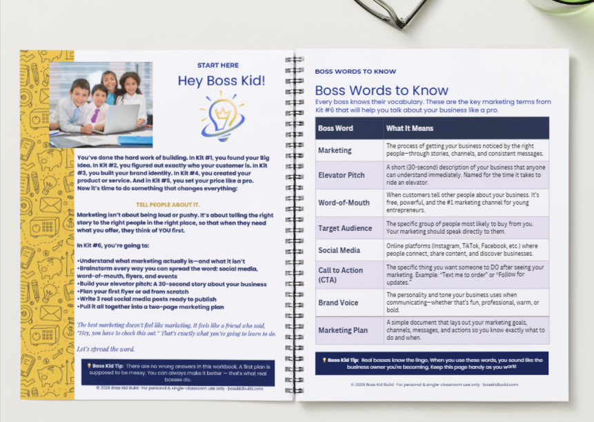 Boss Kid Build Kit #6: Spread the Word - Digital Download