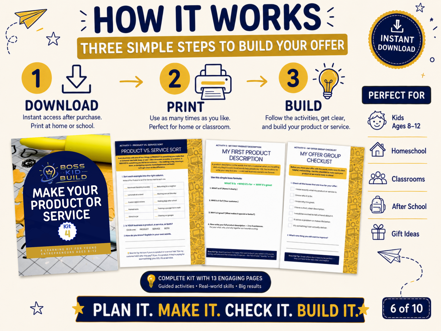 Boss Kid Build Kit #4: Make Your Product or Service - Digital Download