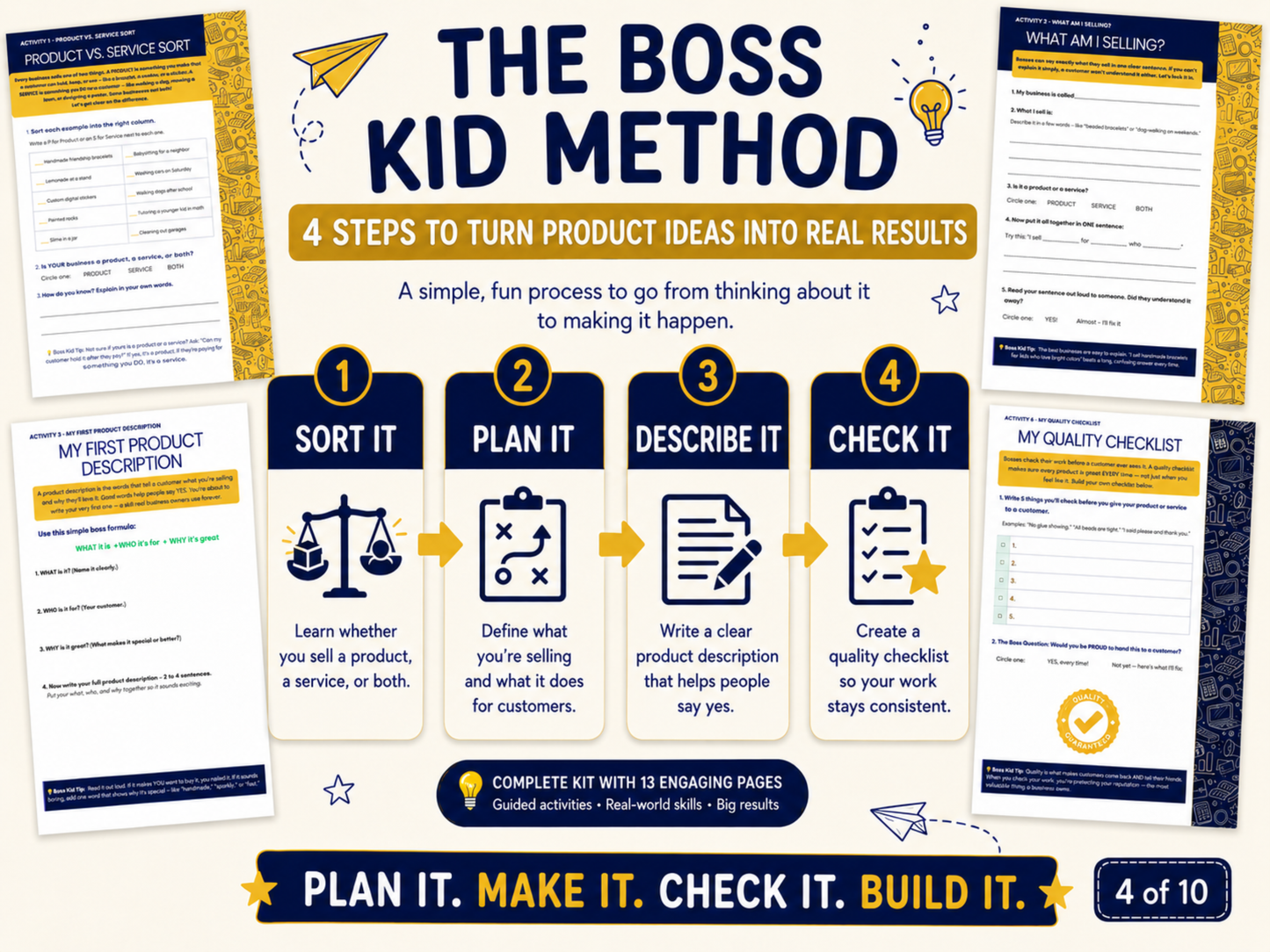 Boss Kid Build Kit #4: Make Your Product or Service - Digital Download