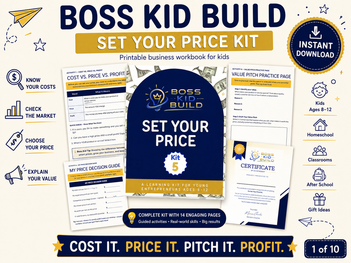 Boss Kid Build Kit #5: Set Your Price - Digital Download