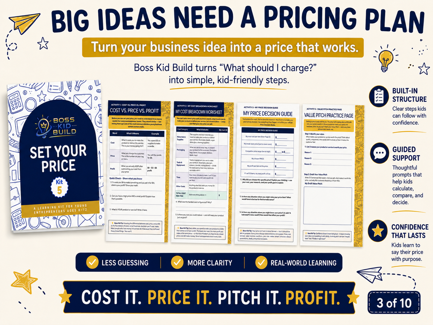 Boss Kid Build Kit #5: Set Your Price - Digital Download