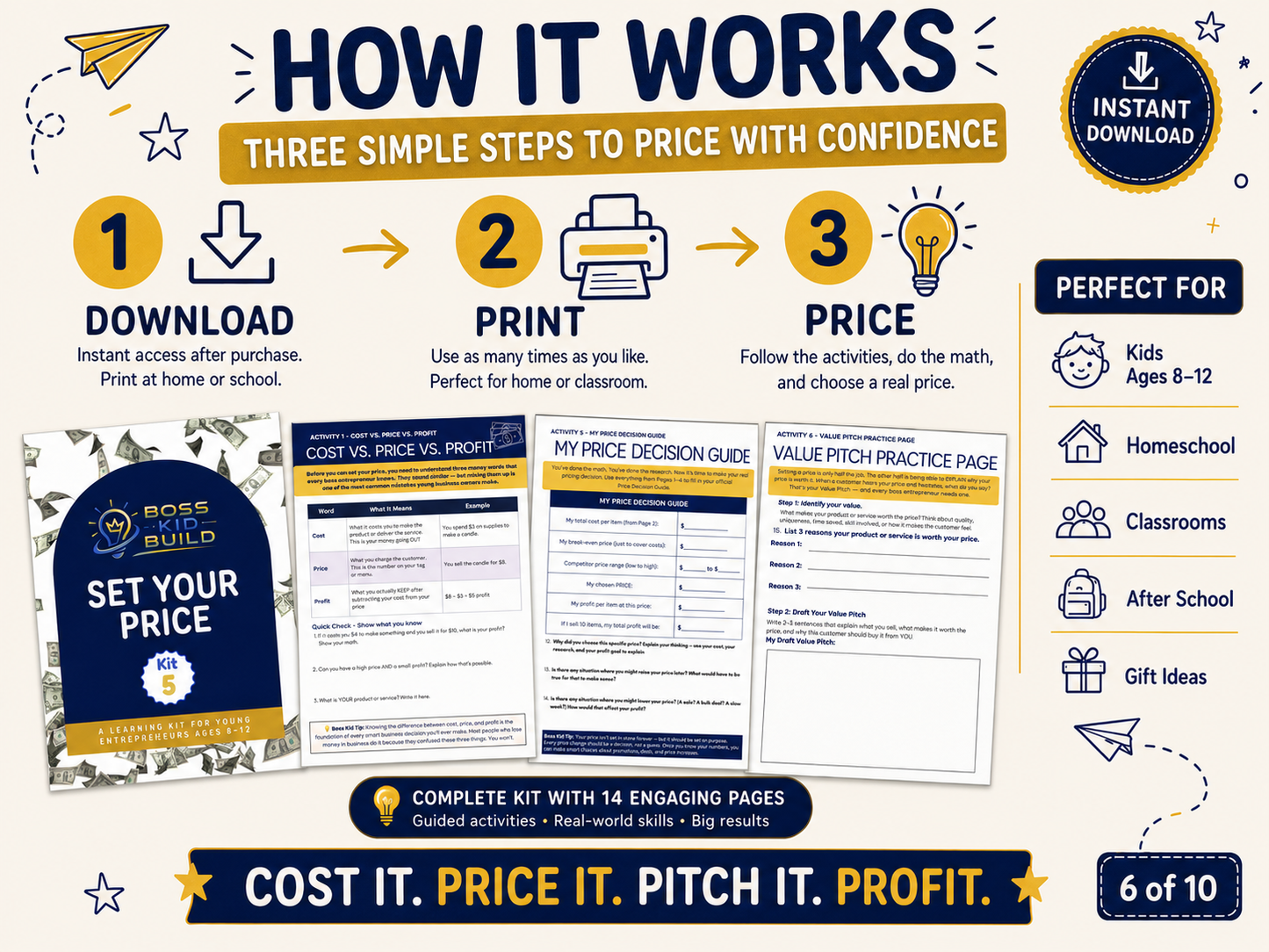 Boss Kid Build Kit #5: Set Your Price - Digital Download