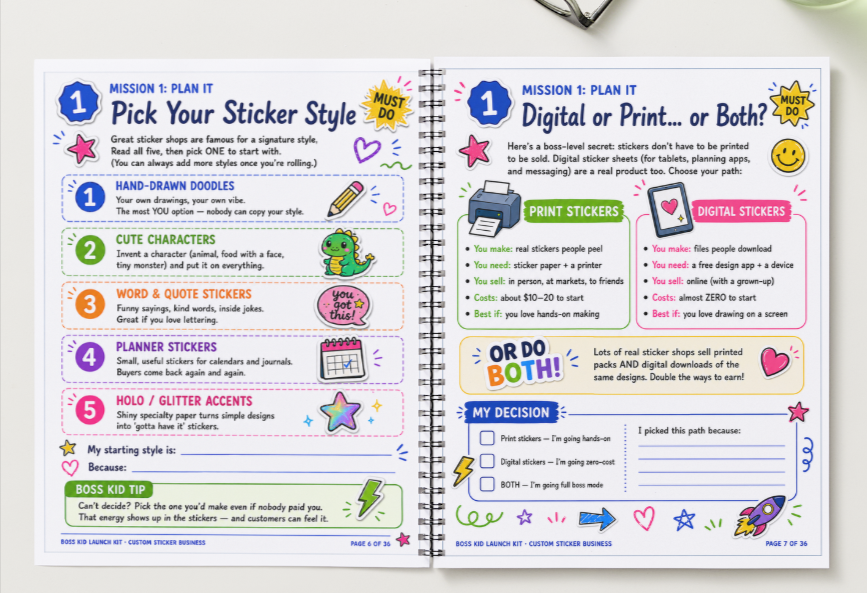 Custom Sticker Business - Launch Kit - Digital Download