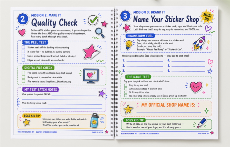 Custom Sticker Business - Launch Kit - Digital Download